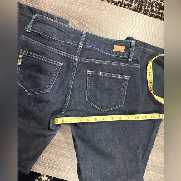 PAIGE Dark Blue Flare Jeans - Picture 14 of 17